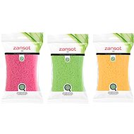 ZANSOT Greek soft body sponge 3 pcs green, red, yellow - Sponge