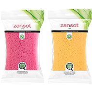 ZANSOT Greek soft body sponge 2 pcs red, yellow - Sponge