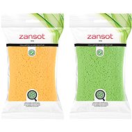 ZANSOT Greek soft body sponge 2 pcs yellow, green - Sponge