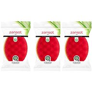 ZANSOT Greek double-sided body sponge 3 pcs oval - Sponge