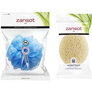 Zansot Medium mesh sponge blue + Imitation sea sponge - Sponge