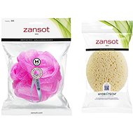 Zansot Medium mesh sponge pink + Imitation sea sponge - Sponge