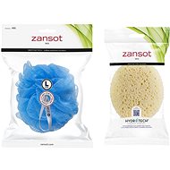 Zansot Large mesh sponge blue + Imitation sea sponge - Sponge