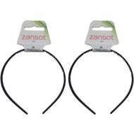 ZANSOT Plastic hairband 0,7 cm, glossy black - Hairband