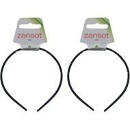 ZANSOT Plastic hairband 0,7 cm, matt black - Hairband