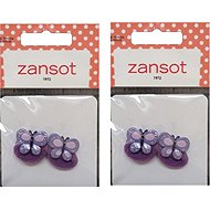 ZANSOT 2 × Children's elastic hair bands, purple, 2 pcs - Kids' Hair Tie
