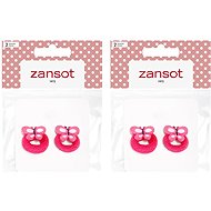 ZANSOT 2 × Children's elastic hair bands, red, 2 pcs - Kids' Hair Tie