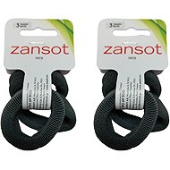 ZANSOT 2 × Elastic hair elastics, fabric, grey, 3 pcs -  Hair Ties