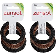 ZANSOT 2 × Elastic hair elastics, fabric, black + brown, 3 pcs -  Hair Ties