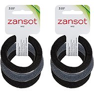 ZANSOT 2 × Elastic hair elastics, fabric, black + grey, 3 pcs -  Hair Ties