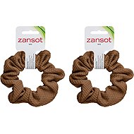 Zansot Scrunchie 2 pcs, brown - Hair Tie