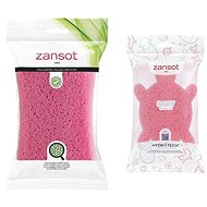 Zansot Soft sponge red + Baby sponge pink turtle - Sponge