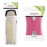 Zansot Egyptian loofah back scrub + Soft sponge red - Sponge