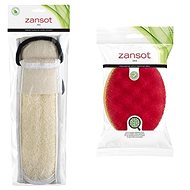 Zansot Egyptian loofah back scrub + Double-sided oval body sponge - Sponge
