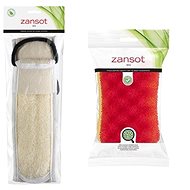 Zansot Back Scrub with Egyptian loofah + Deep Cleansing Sponge - Sponge