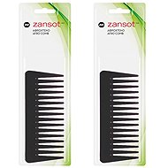 ZANSOT 2 × Small Afro comb 14 cm black - Comb