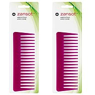ZANSOT 2 × Large Afro comb 16 cm red - Comb
