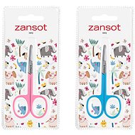 ZANSOT Nůžky na nehty pro děti, růžová + modrá - Nail Scissors