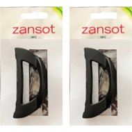 Zansot Curved clip 6,2 cm, mat black - Hair Clips