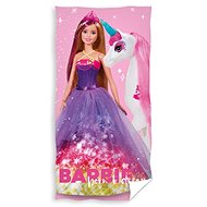 Carbotex Barbie and Unicorn 70 × 140 cm - Children's Bath Towel