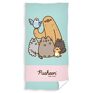Carbotex Cat Pusheen Gund Trees Pip Bo and Cheek 70 ×140 cm - Children's Bath Towel