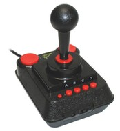 Joystick C64 - 30 klasických her z Commodore 64 pro připojení k TV, 2x cinch  - Joystick
