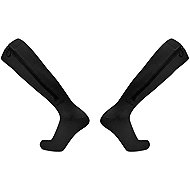 ZBCH Compression Knee-High Socks with Zip - Black, L/XL, Closed Toe - knee socks