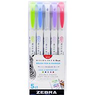 ZEBRA PEN Mildliner Cool & Refined štětcové 5 barev - Fixy