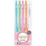 ZEBRA Sarasa Clip Gel Milk pastelové farby – sada 5 ks - Gélové pero