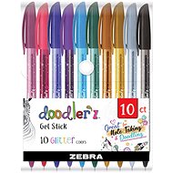 ZEBRA Doodler'z mit Glitzer Stift - 10er-Set - Gelstift