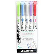 ZEBRA Mildliner Cool and Refined Double-sided - Set of 5 - Highlighter