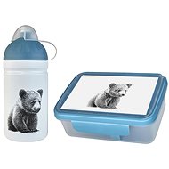 HEALTHY BREAD Healthy snack + Bottle 0,5 l MEDVĚD KUBA, set - Lunch Box