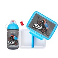HEALTHY BOTTLE Healthy snack + Bottle 0,5 l MONSTER TRUCK, set - Lunch Box