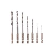 HSS drill bits with HEX DIN338, 1,5 - 6 mm, set, 7 pcs - Drill Set