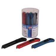 Nůž SET, dóza 12 ks, 18 mm - Odlamovací nůž