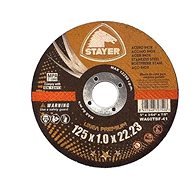 Metal cutting wheel PREMIUM T41, O 125 x 1 x 22,23 mm, STAYER - Cutting Disc