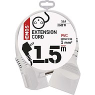 Extension cable, 1,5m / 250V, white - Extension Cable