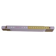 EURONÁŘADÍ Folding tape measure, wooden PROFI, CE, white/yellow, 2 m - Metre