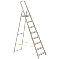 ALVE 1916 Aluminium single-sided staircase, 6 rungs - Stepladder