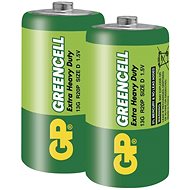 GP cink elem, Greencell D (R20), 2 darab - Eldobható elem