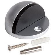 Door stop, O 45 x 25 mm, matt chrome - Doorstop