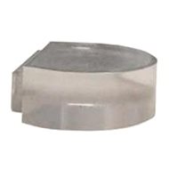 Door stop, 46 x 35 x 15 mm, transparent, self-adhesive - Doorstop