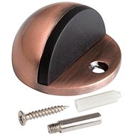 Door stop, O 45 x 25 mm, antique copper - Doorstop