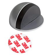 Door stop, O 44 x 25 mm, self-adhesive, matt chrome - Doorstop
