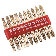 Bity oboustranné, SET, 10 ks, CrV - Bit Set