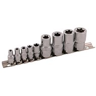 TORX socket set, 9 pcs, internal Allen, CrV - Standard Socket Set
