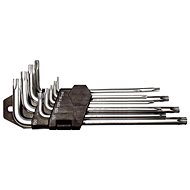 SET torx 1,5 - 10 mm, 9 pcs, CrV long - Sada torx klíčů