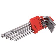 SET Allen - ball inch, 9 pcs CrV - Hex Key Set