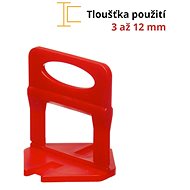 Plastic tile clips, 1,5 mm, 100 pcs, 3 - 12 mm, LEVELYS - Clamp Spacers