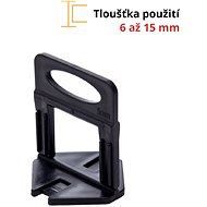 Plastic tile clips, 5 mm, 100 pcs, 6 - 15 mm, LEVELYS - Clamp Spacers